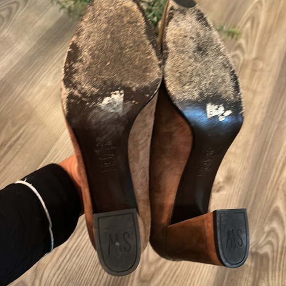 STUART WEITZMAN SUEDE PENNY LOAFER POINTY TOED PUMPS SIZE 11 EEEUC - Picture 8 of 11